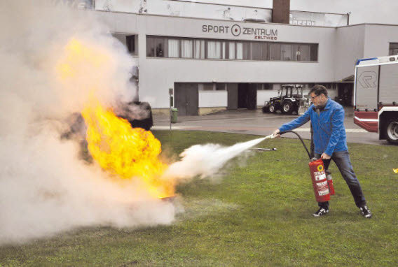 Große Brandschutz und Sicherheitsschulung